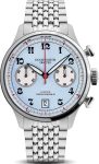 Duckworth Prestex Lostock Blue 40mm Quartz Chronograph Bracelet Watch