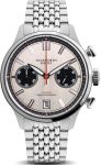Duckworth Prestex Lostock Silver 40mm Quartz Chronograph Bracelet Watch