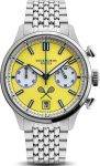 Duckworth Prestex Lostock Yellow 40mm Quartz Chronograph Bracelet Watch