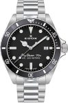 Edox Watch Skydiver 3 Hands Quartz - Black