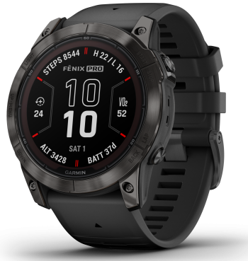 Garmin Fenix 7X Pro Sapphire Solar Carbon Grey Titanium Watch