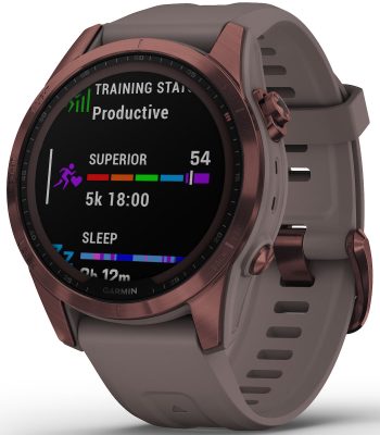 Garmin Watch Fenix 7S Sapphire Solar Dark Bronze Titanium D