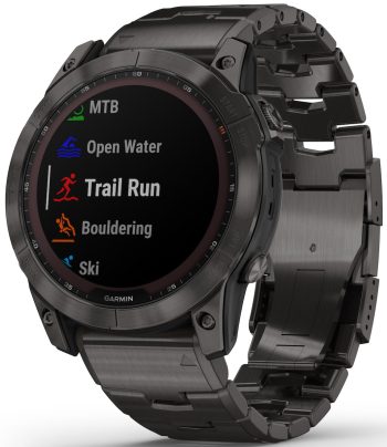 Garmin Watch Fenix 7X Sapphire Solar Carbon Grey Titanium