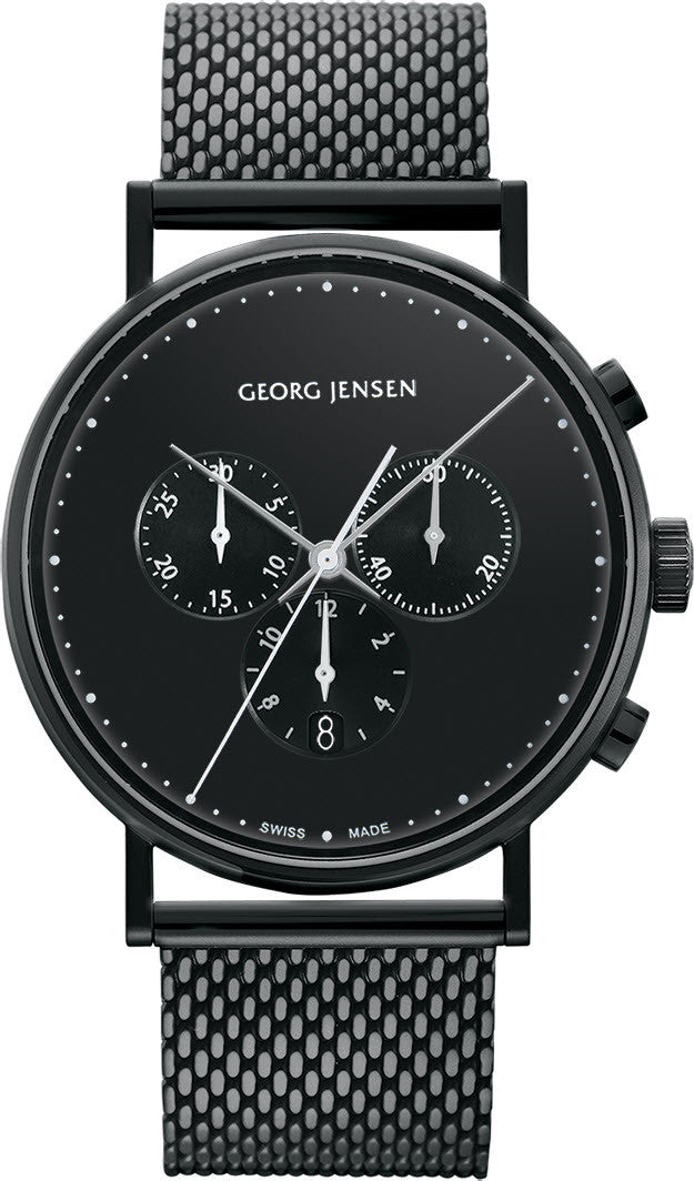 Georg Jensen Watch Koppel 41mm Quartz - Black Georg Jensen Watch Koppel 41mm Quartz - Black