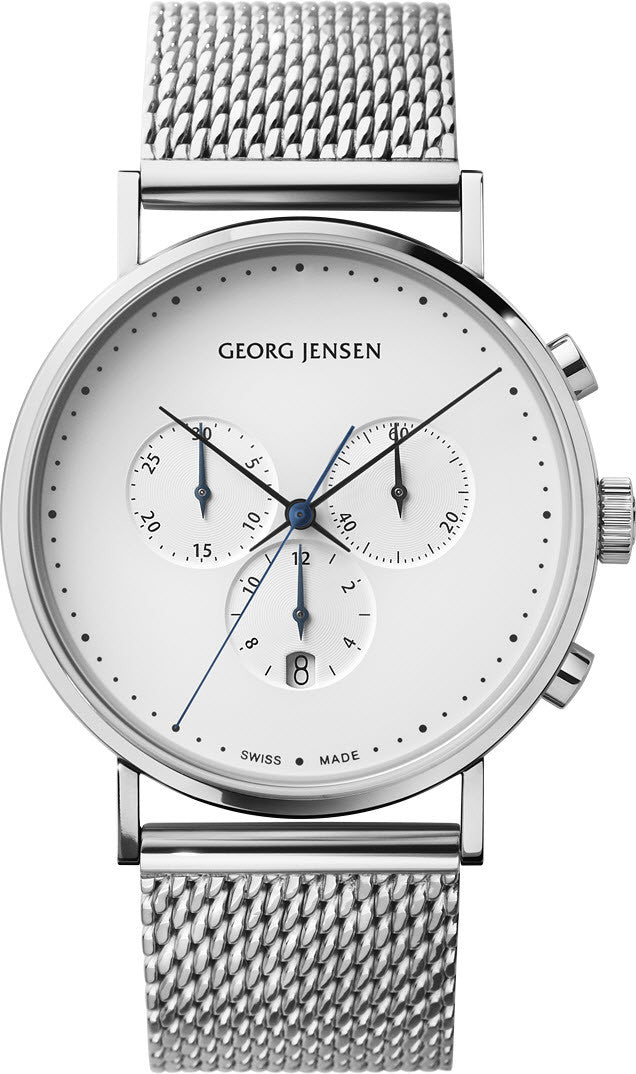 Georg Jensen Watch Koppel 41mm Quartz - White Georg Jensen Watch Koppel 41mm Quartz - White