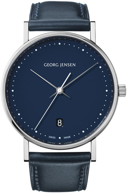 Georg Jensen Watch Koppel Quartz Blue Dial - Blue Georg Jensen Watch Koppel Quartz Blue Dial - Blue