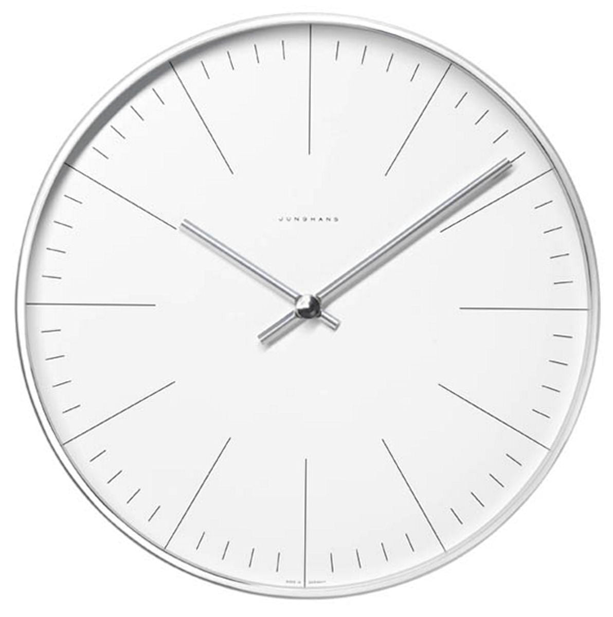 Junghans Wall Clock Max Bill Quartz 30cm - White Junghans Wall Clock Max Bill Quartz 30cm - White
