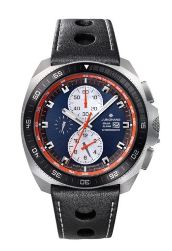 Junghans Watch 1972 Chronoscope Solar - Blue