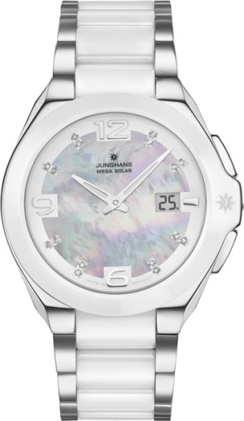 Junghans Watch Spektrum Damen Mega Solar - White