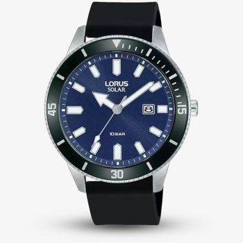 Lorus Mens Solar Strap Watch RX319AX9