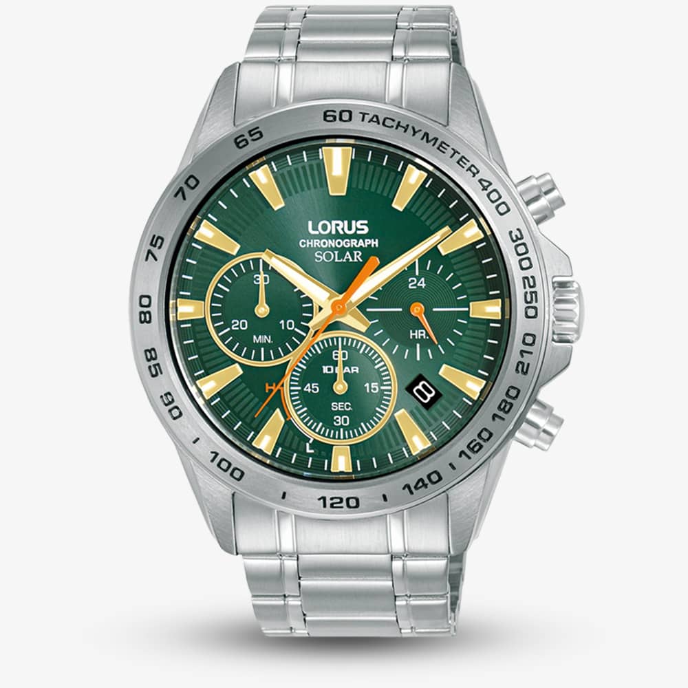 Lorus Solar Green Chronograph Watch RZ505AX9 Lorus Solar Green Chronograph Watch RZ505AX9