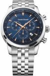 Louis Erard Watch Heritage Quartz Chrono - Blue