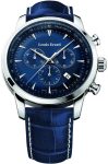 Louis Erard Watch Heritage Quartz Chrono - Blue