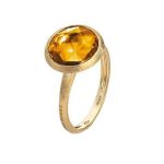 Marco Bicego Jaipur 18ct Yellow Gold Yellow Quartz Ring - L