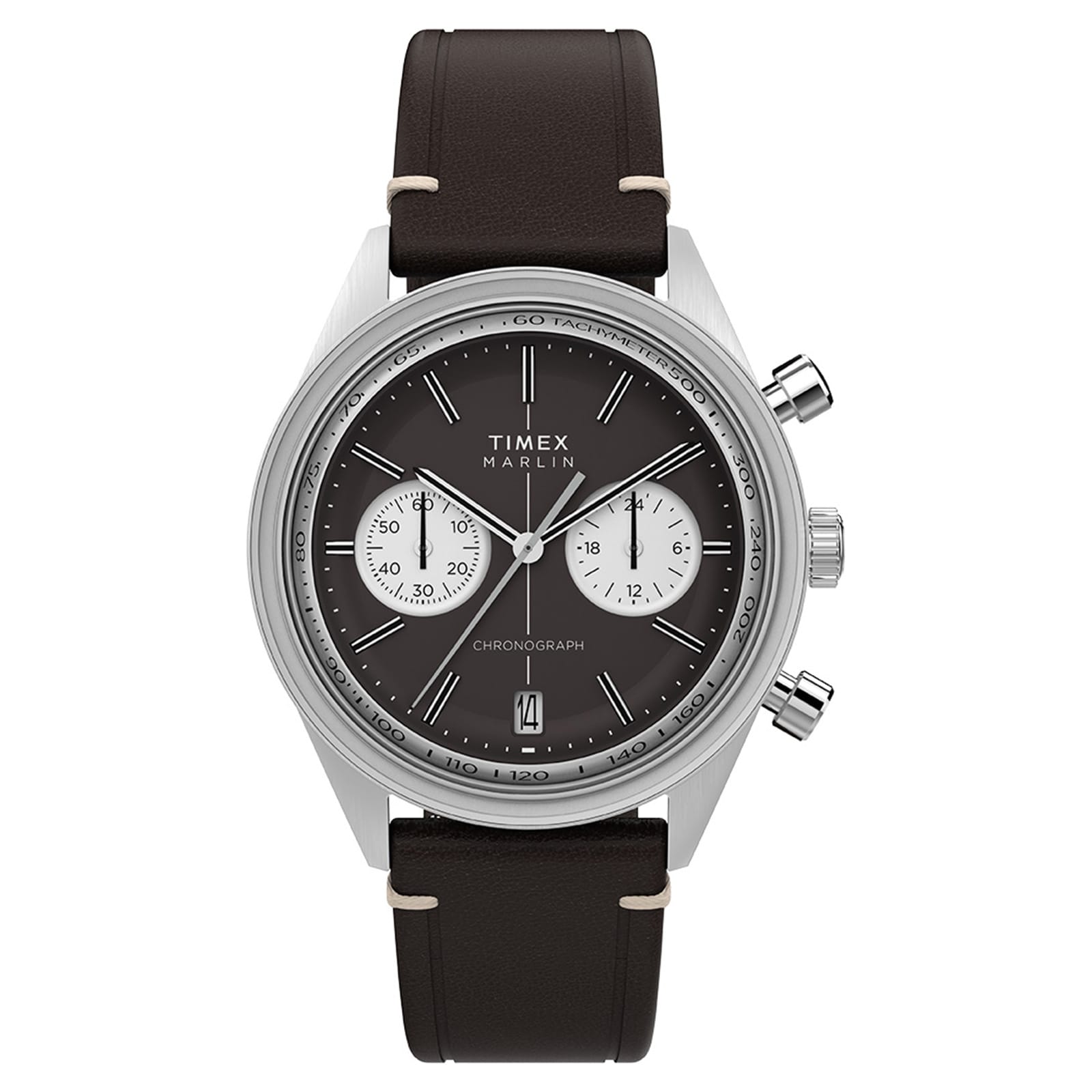 Marlin Jet Quartz Chronograph 40mm Mens Watch Brown Marlin Jet Quartz Chronograph 40mm Mens Watch Brown