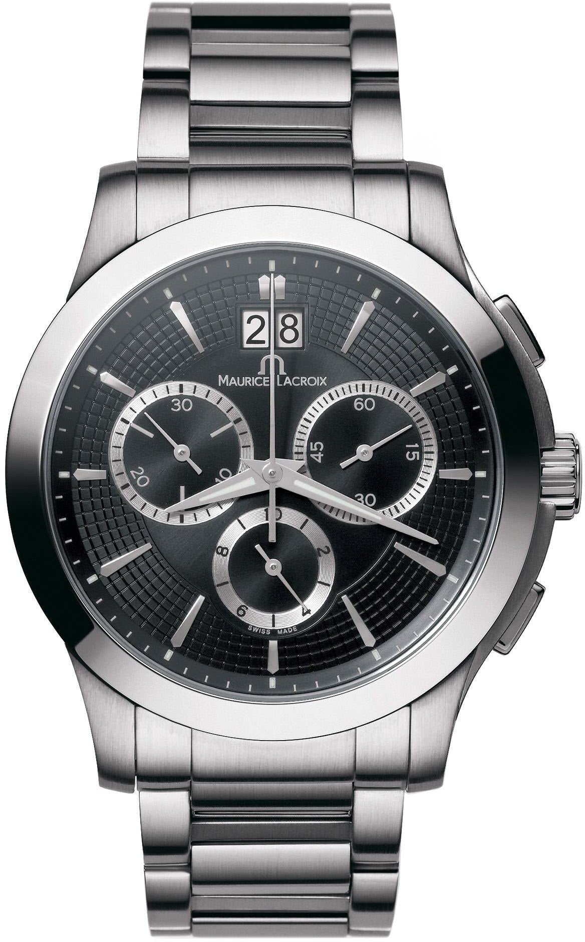 Maurice Lacroix Miros Round Quartz Chrono D - Black Maurice Lacroix Miros Round Quartz Chrono D - Black