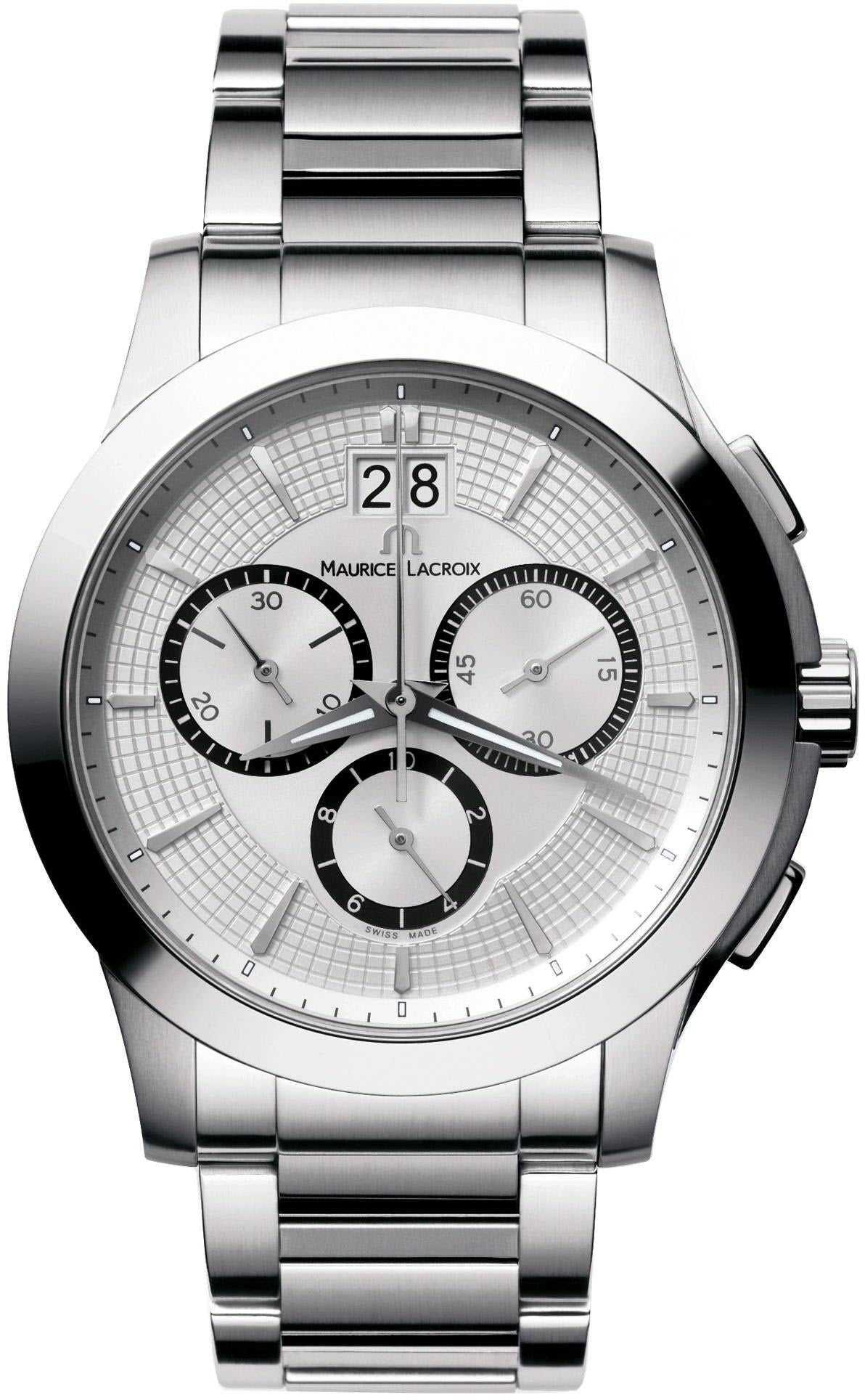 Maurice Lacroix Miros Round Quartz Chrono D - Silver Maurice Lacroix Miros Round Quartz Chrono D - Silver