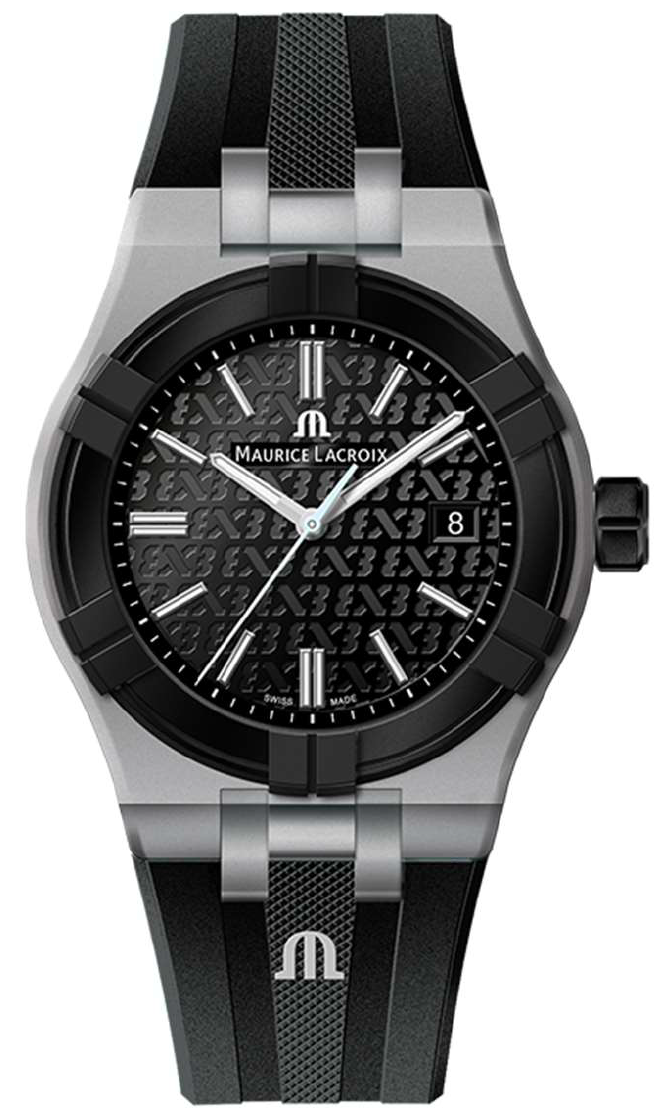 Maurice Lacroix Watch Aikon Quartz TIDE FIBA Cool Grey Black Special Edition D Maurice Lacroix Watch Aikon Quartz TIDE FIBA Cool Grey Black Special Edition D