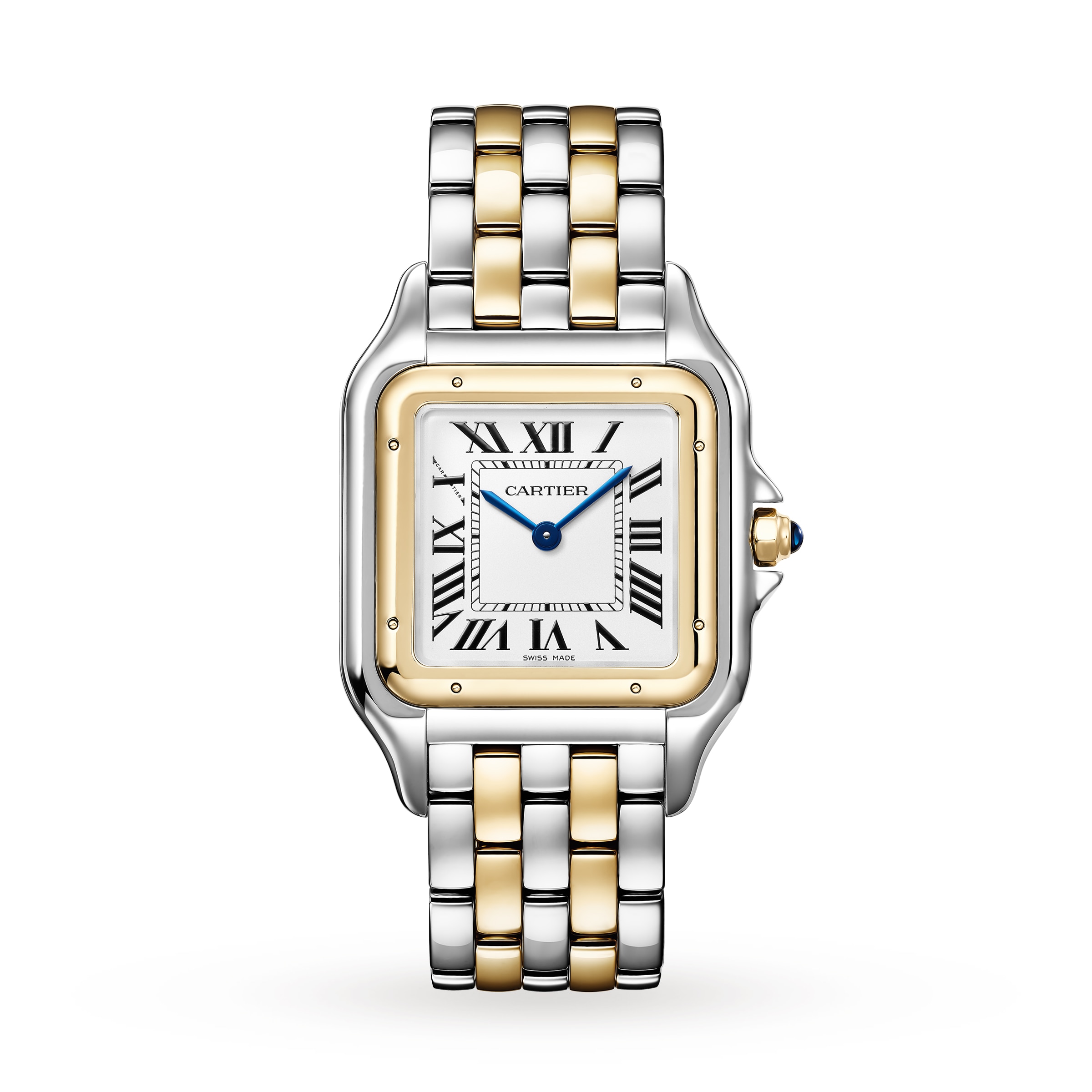 Panthère De Cartier Watch, Large Model, Quartz Movement, Yellow Gold, Steel Panthère De Cartier Watch, Large Model, Quartz Movement, Yellow Gold, Steel