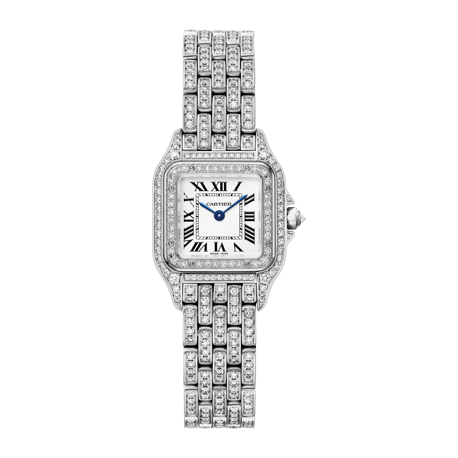 Panthère De Cartier Watch, Small Model, Quartz Movement, Rhodiumized White Gold Case Panthère De Cartier Watch, Small Model, Quartz Movement, Rhodiumized White Gold Case