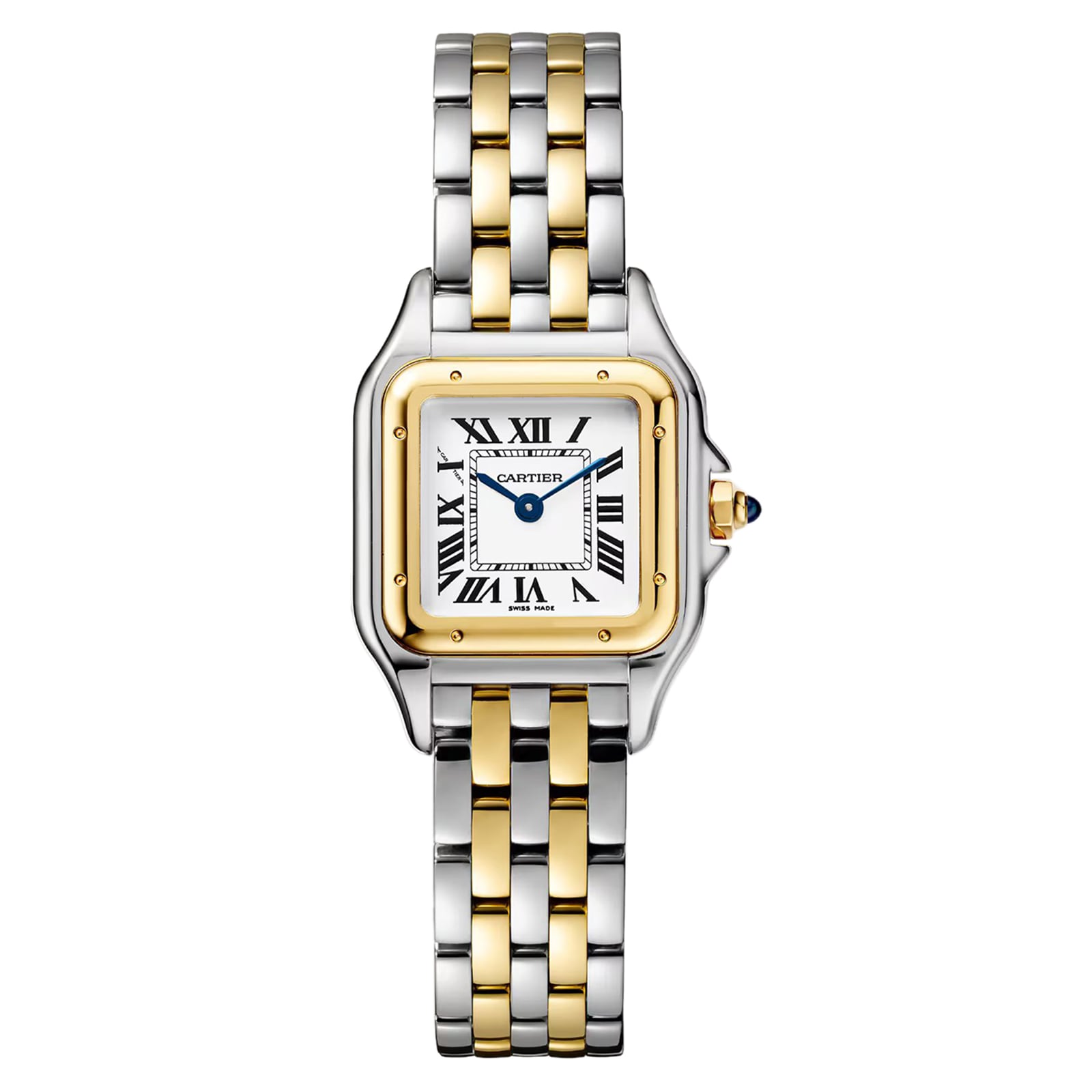 Panthere De Cartier Watch, Small Model, Quartz Movement, Yellow Gold, Steel Panthere De Cartier Watch, Small Model, Quartz Movement, Yellow Gold, Steel