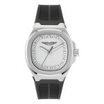 Quartz 40mm Mens Watch Silver Dial