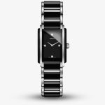 Rado Ladies Integral Diamonds Quartz Black and Silver Ceramic Bracelet Watch R20613712 S