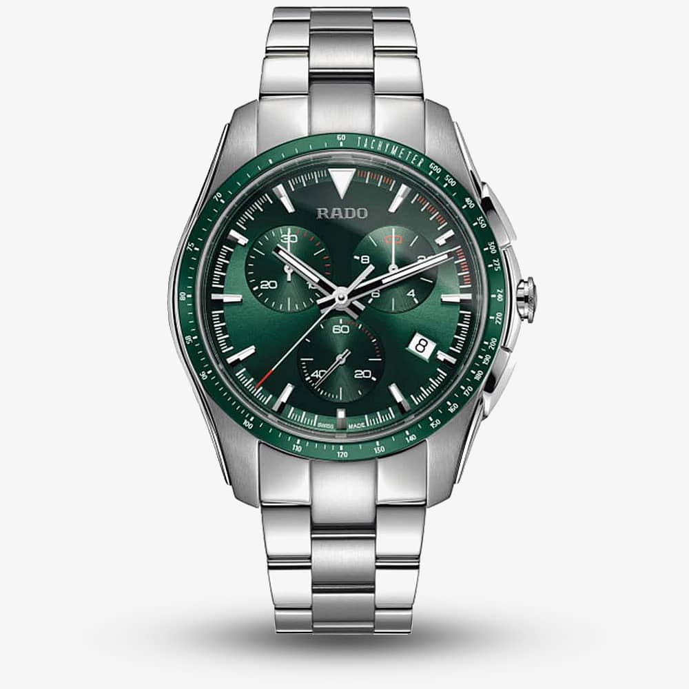 Rado Mens HyperChrome Quartz Chronograph Dark Green Dial Bracelet Watch R32259313 Rado Mens HyperChrome Quartz Chronograph Dark Green Dial Bracelet Watch R32259313