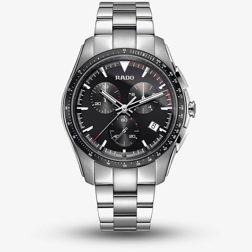 Rado Mens HyperChrome Quartz Chronograph Grey Ceramic and Steel Bracelet Watch R32259153 Rado Mens HyperChrome Quartz Chronograph Grey Ceramic and Steel Bracelet Watch R32259153