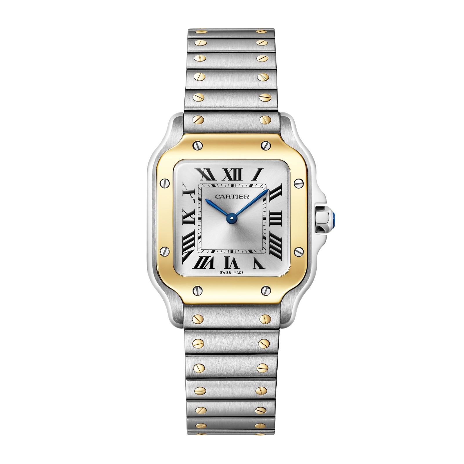 Santos De Cartier, Small Model, Quartz, Yellow Gold, Steel Santos De Cartier, Small Model, Quartz, Yellow Gold, Steel