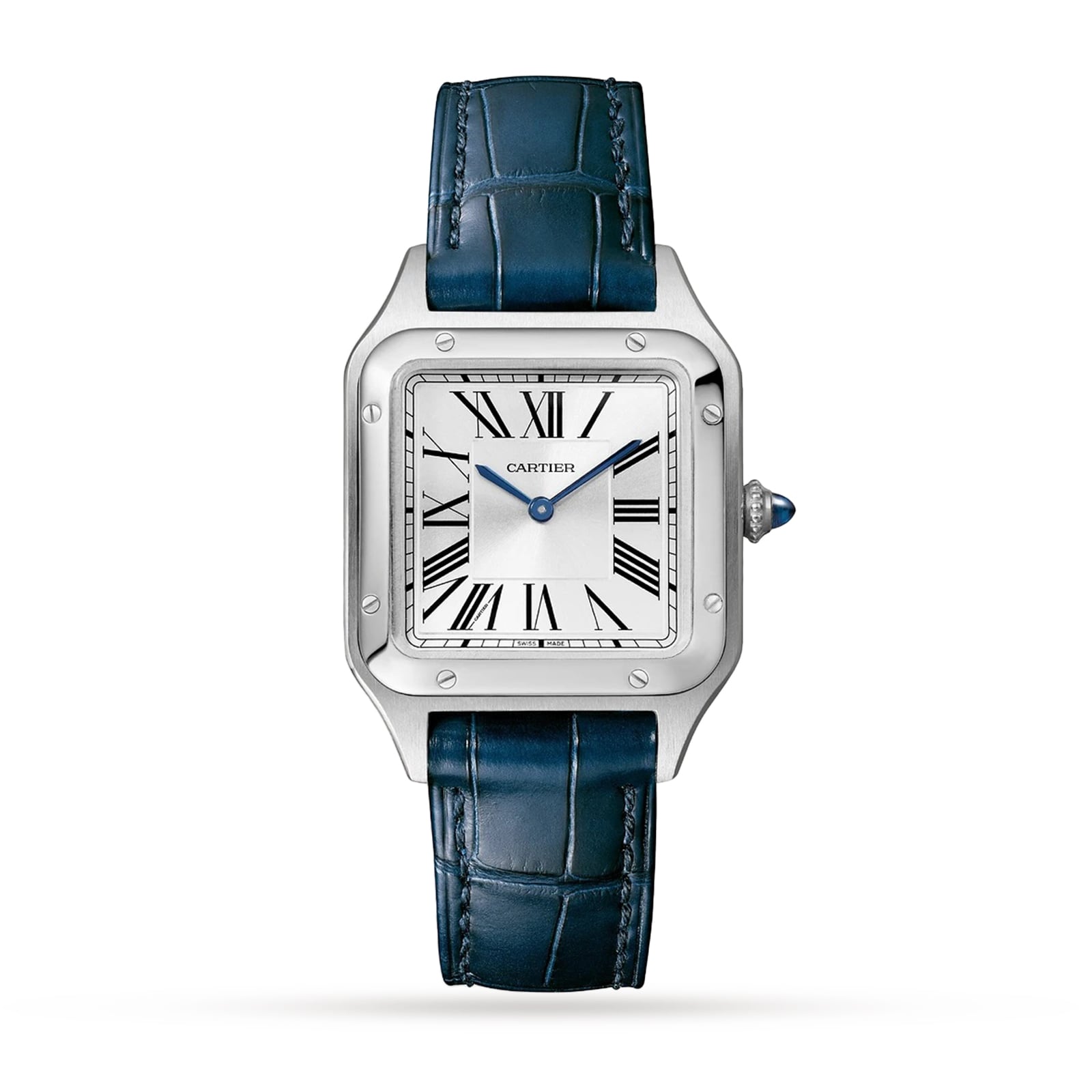 Santos-Dumont Watch Small Model, Quartz Movement, Steel, Leather Santos-Dumont Watch Small Model, Quartz Movement, Steel, Leather