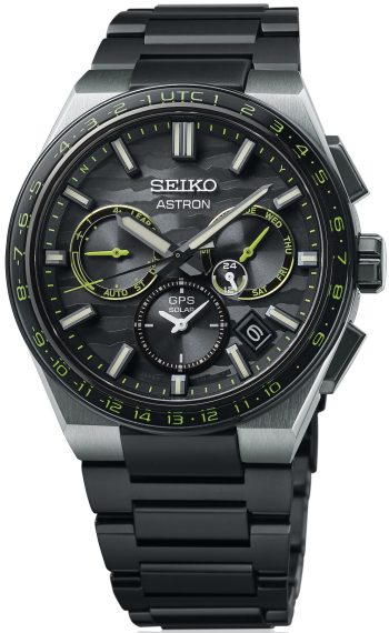 Seiko Astron GPS Solar 5X Dual Time Cyber Yellow Limited Edition
