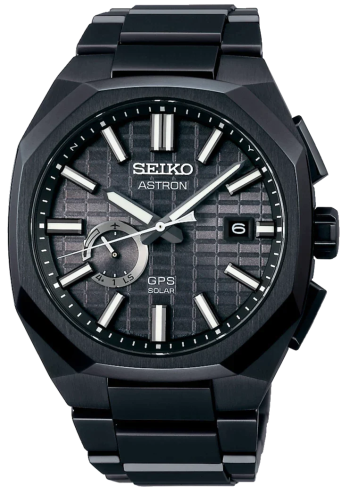 Seiko Astron GPS Solar Jet Black Crystal Box Watch