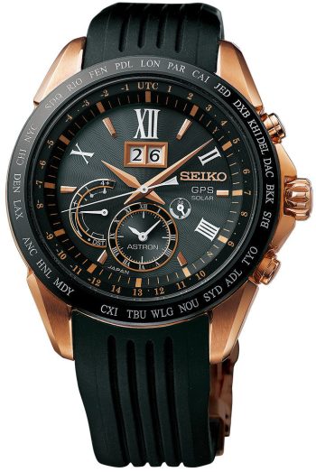 Seiko Astron Watch GPS Solar Big Date - Black