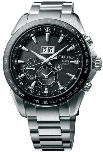 Seiko Astron Watch GPS Solar Big Date - Black