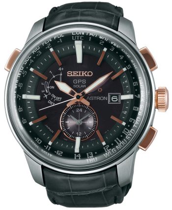 Seiko Astron Watch GPS Solar Chronograph - Black