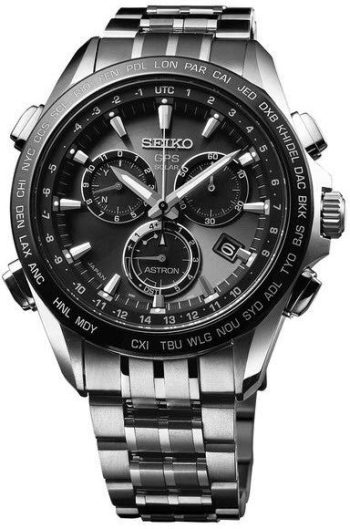Seiko Astron Watch GPS Solar Chronograph - Black