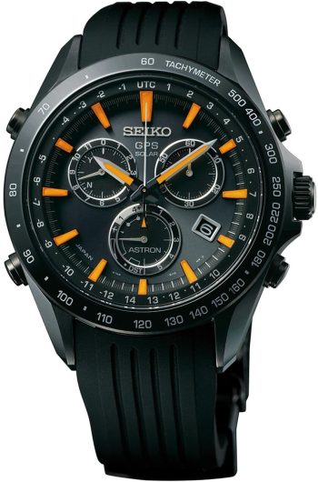 Seiko Astron Watch GPS Solar Chronograph D - Black
