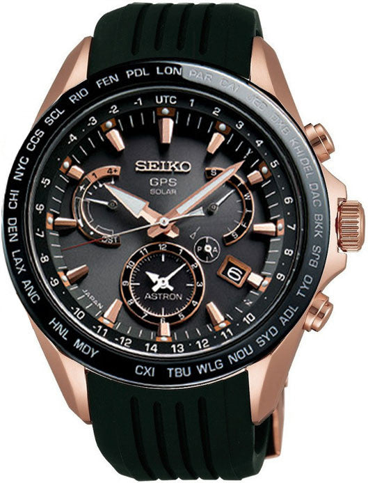 Seiko Astron Watch GPS Solar Dual Time - Black Seiko Astron Watch GPS Solar Dual Time - Black