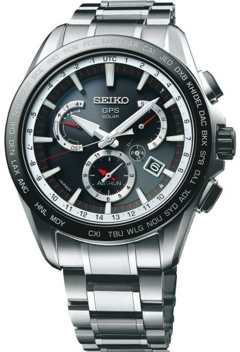 Seiko Astron Watch GPS Solar Dual Time - Black