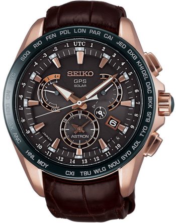 Seiko Astron Watch GPS Solar Watch Novak Djokovic Limited Edition - Brown