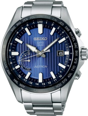Seiko Astron Watch GPS Solar World Time - Blue