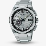 Seiko Mens Limited Edition Astron Solar System GPS Silvertone ‘Earth’ Bracelet Watch SSJ037J1