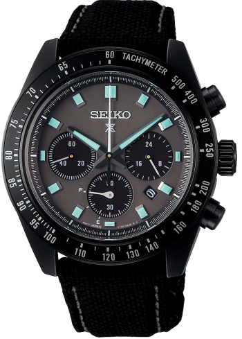 Seiko Prospex Black Series Night Vision Solar Speedtimer Chronograph Watch