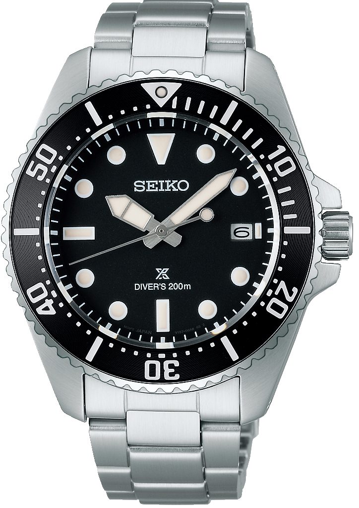 Seiko Prospex Solar Divers Pure Black Watch Seiko Prospex Solar Divers Pure Black Watch