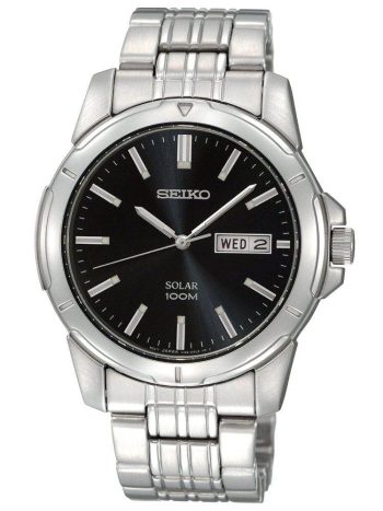 Seiko Solar Gents Bracelet - Black