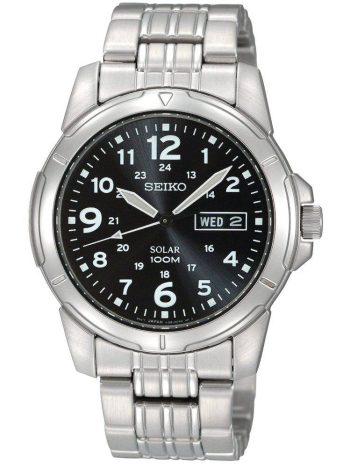 Seiko Solar Gents Bracelet - Black
