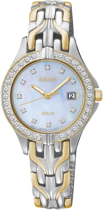 Seiko Solar Powered Ladies - White