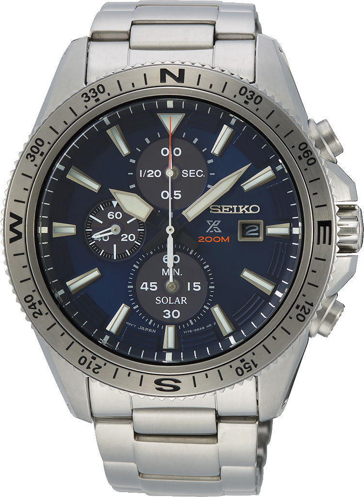 Seiko Watch Prospex Land Solar Chronograph - Black Seiko Watch Prospex Land Solar Chronograph - Black