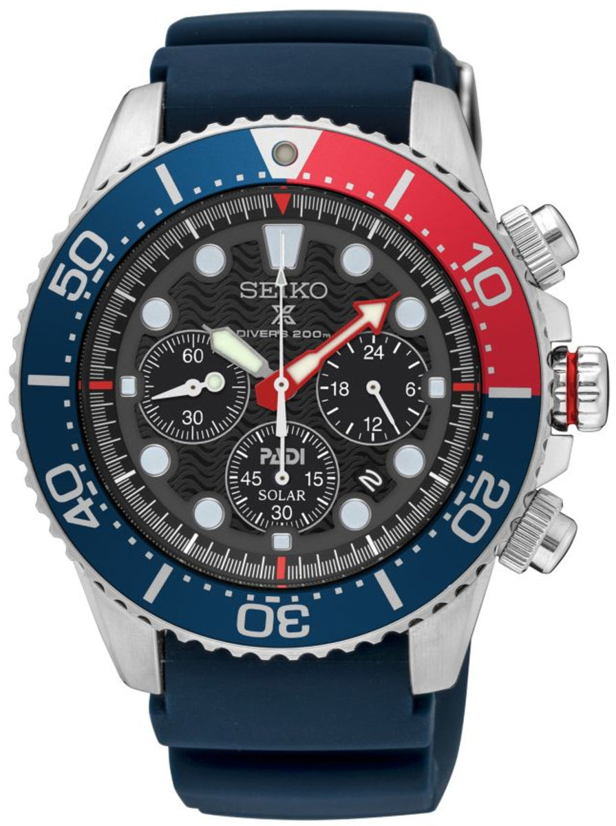 Seiko Watch Prospex PADI Solar - Black Seiko Watch Prospex PADI Solar - Black